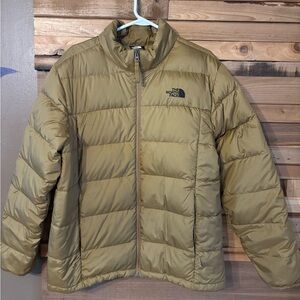 The North Face Khaki Puffer Jacket